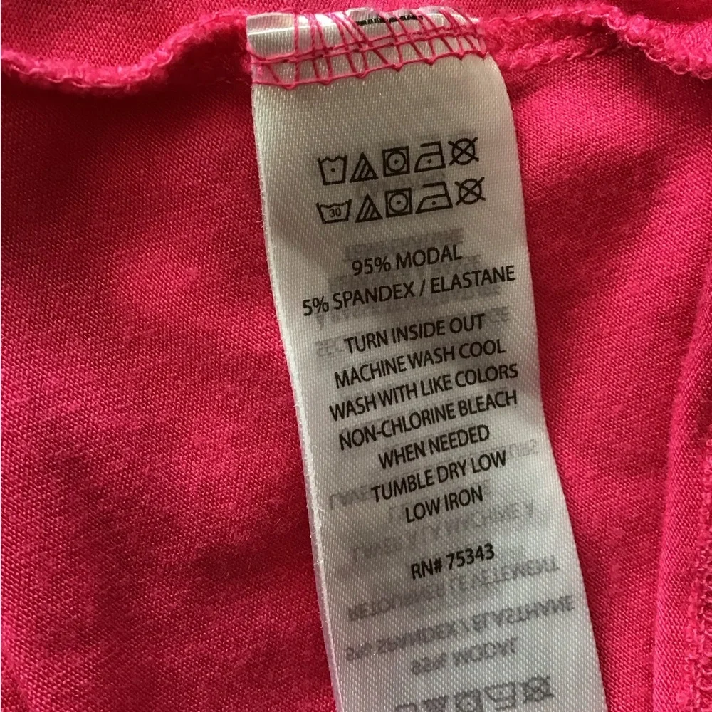 Tahari Fuchsia Batwing sleeves Top - Picture 5 of 6